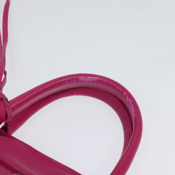 BALENCIAGA Mini Paper Hand Bag Leather Pink 357333 Auth 123322 - Picture 8 of 16